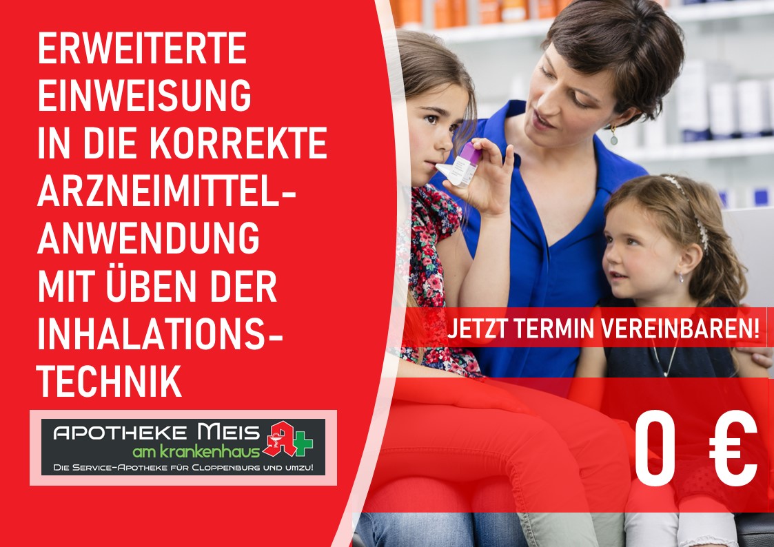 Erweiterte Einweisung in die korrekte Arzneimittelanwendung