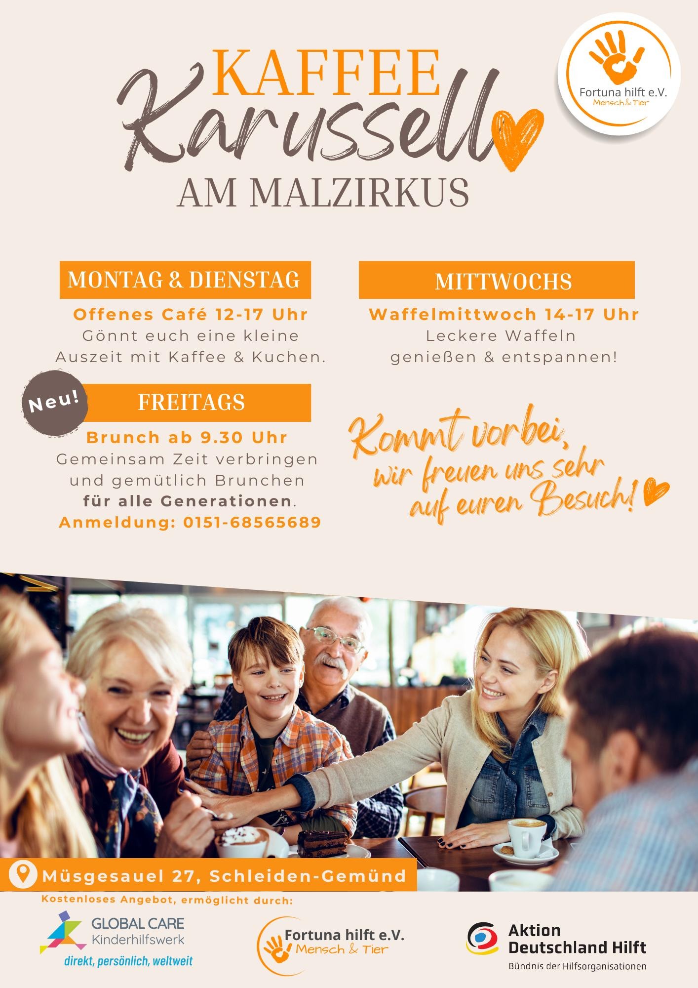 Regelmäßige Angebote im Kaffee Karussell 