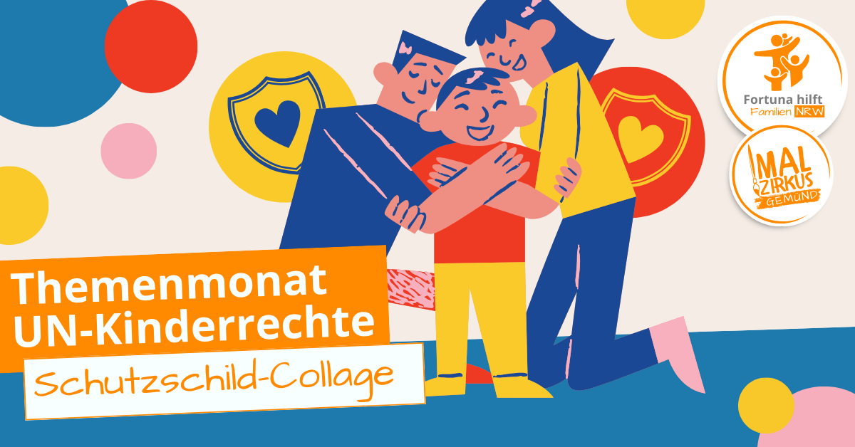 17.04. Kinderrechte - Schutzschild Collage