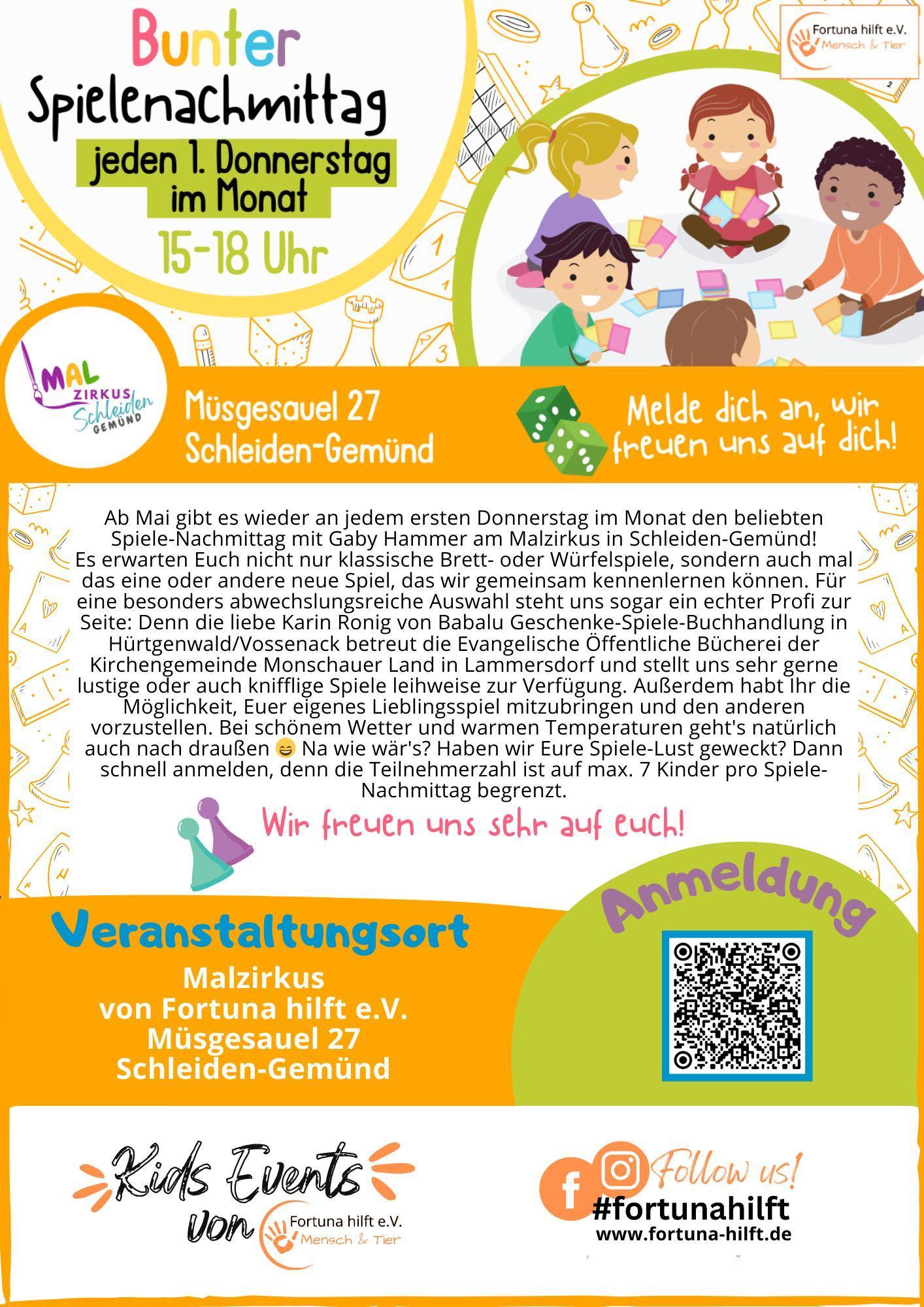 Spielenachmittag 1. Donnerstag im Monat