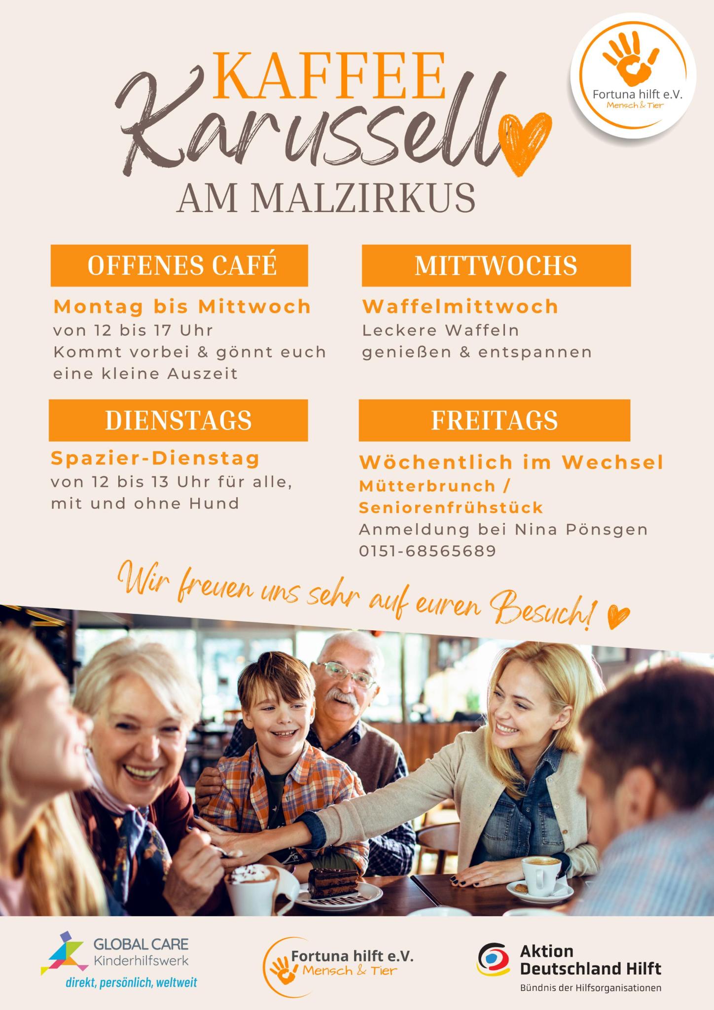 Regelmäßige Angebote im Kaffee Karusell