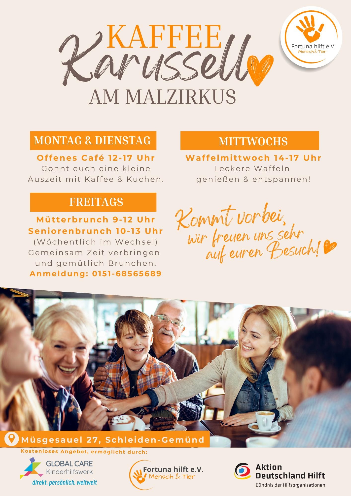 Regelmäßige Angebote im Kaffee Karussell 