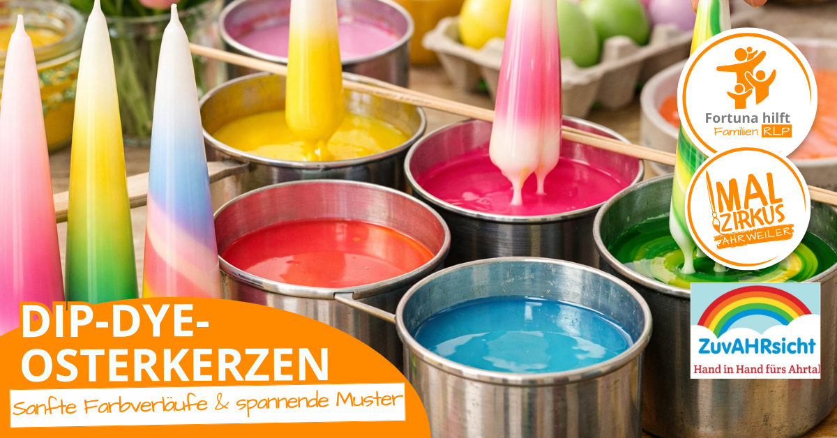 26.03.  DIP-DYE-Osterkerzen für Erwachsene
