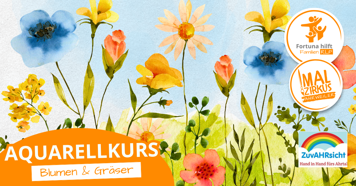 11.05. und 18.5 2 tägiger Workshop: Blumen und Gräser in Aquarell für Erwachsene