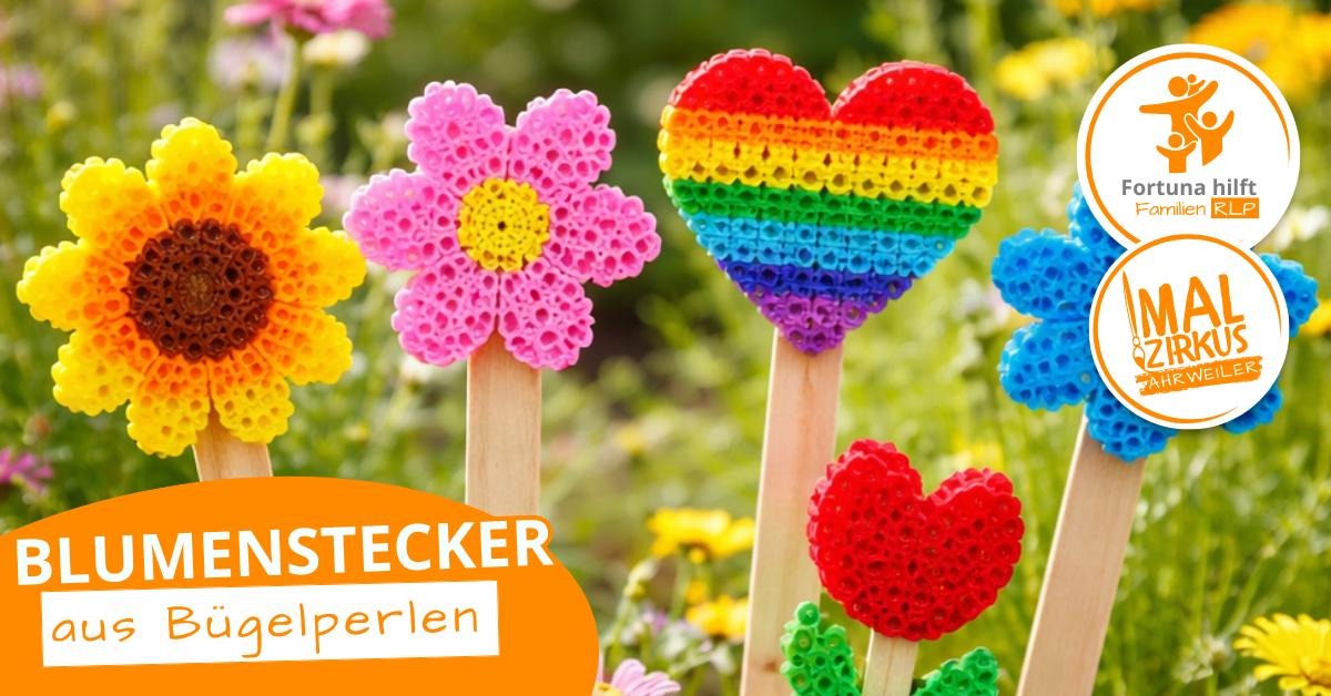 21.05. Blumenstecker aus Bügelperlen ab 6 Jahre
