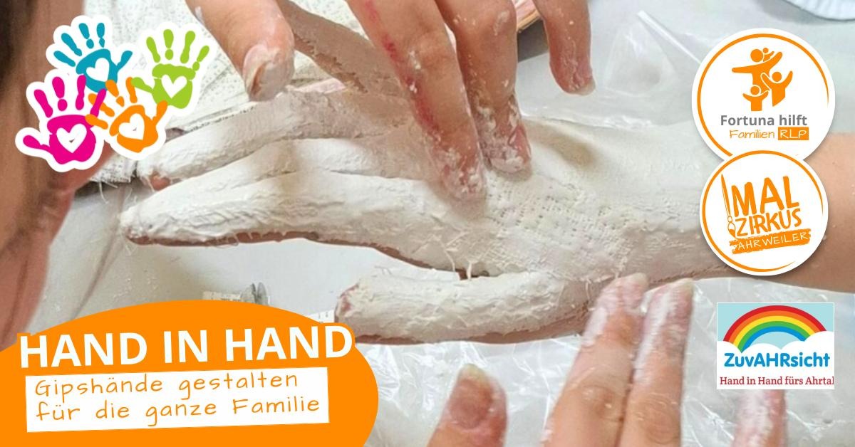 23.05.  Hand in Hand - Gipshände gestalten für Familien