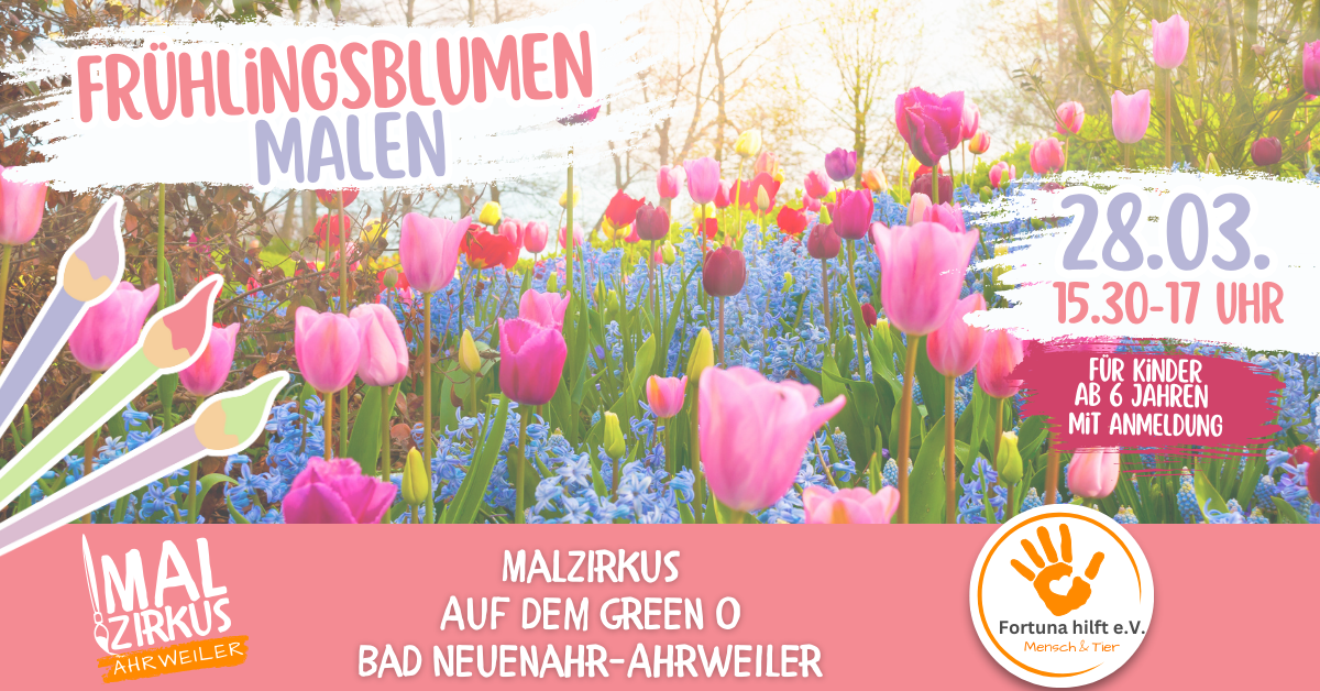 28.03 Frühlingsblumen malen ab 6 Jahre