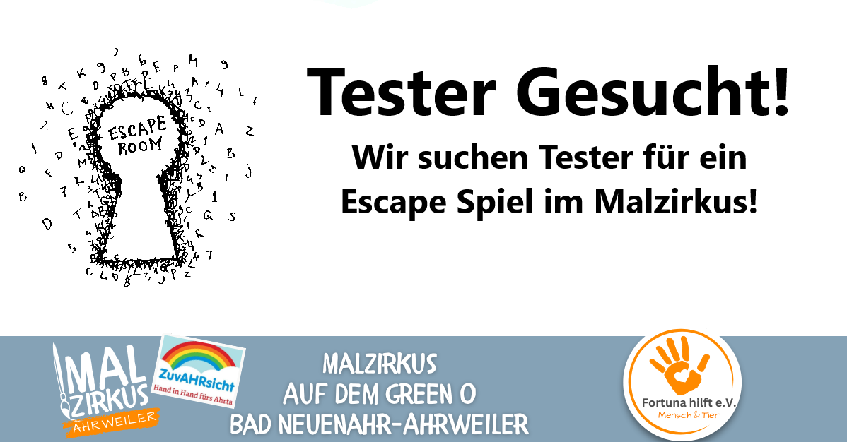 26.03. Tester gesucht für Escape Spiel