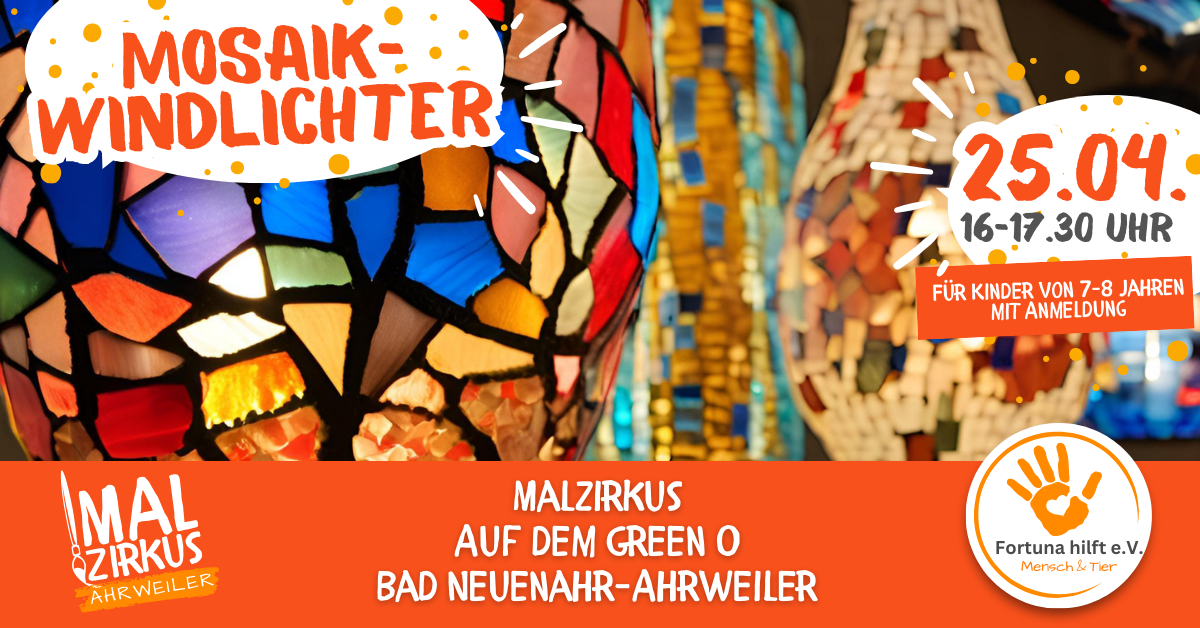25.04. Windlichter mit Sarah Uessem ab 7 Jahre