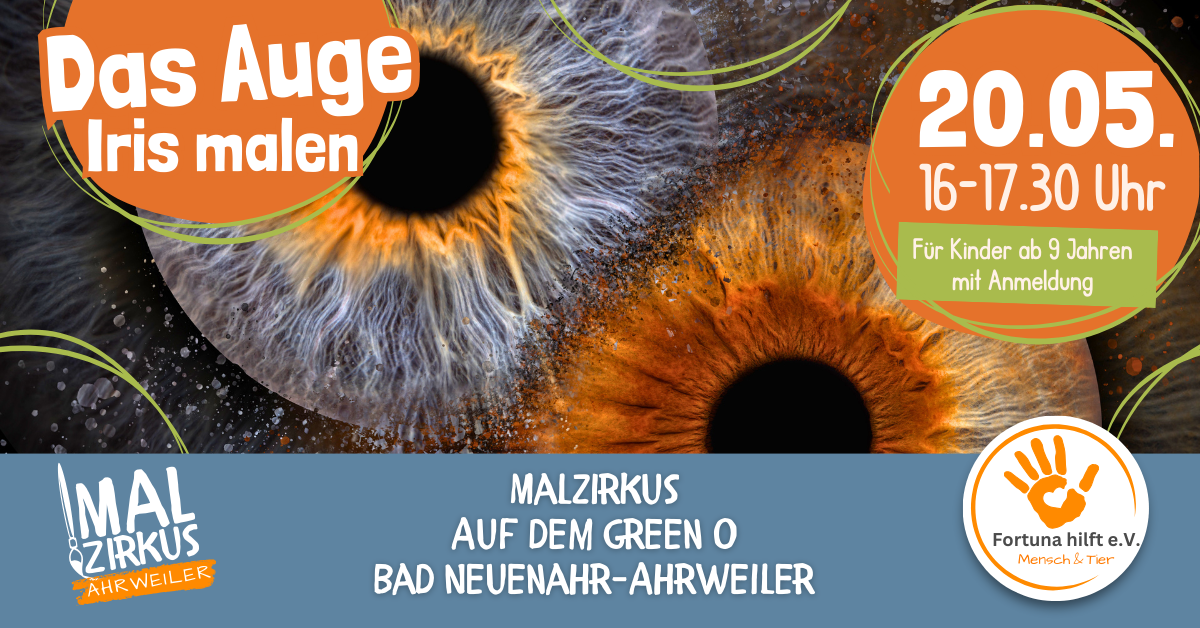 20.05. Das Auge - mit Stift und Farbe ab 9 Jahre