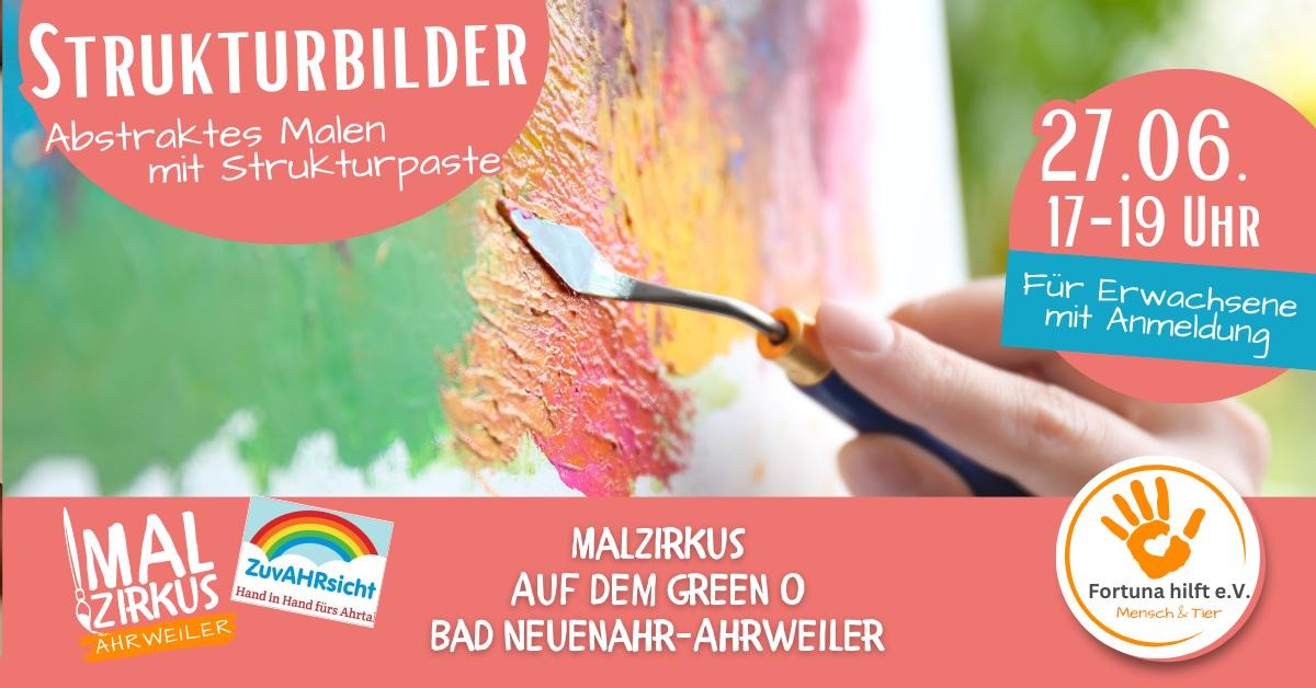27.06 Strukturbilder - Abstraktes Malen mit Strukturpaste (für Erwachsene)