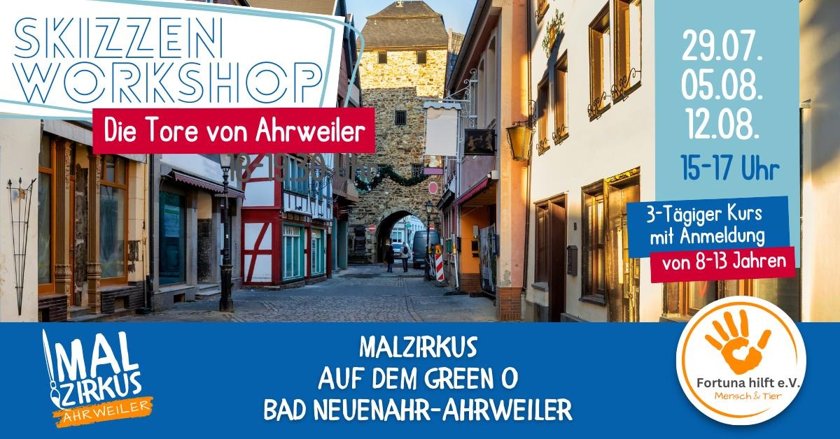 29.07. 3-tägiger Skizzenworkshop - Die Tore von Ahrweiler (8-13 Jahre)