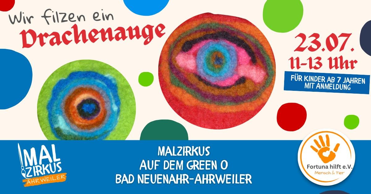 23.07. Wir filzen ein Drachenauge (ab 7 Jahre)