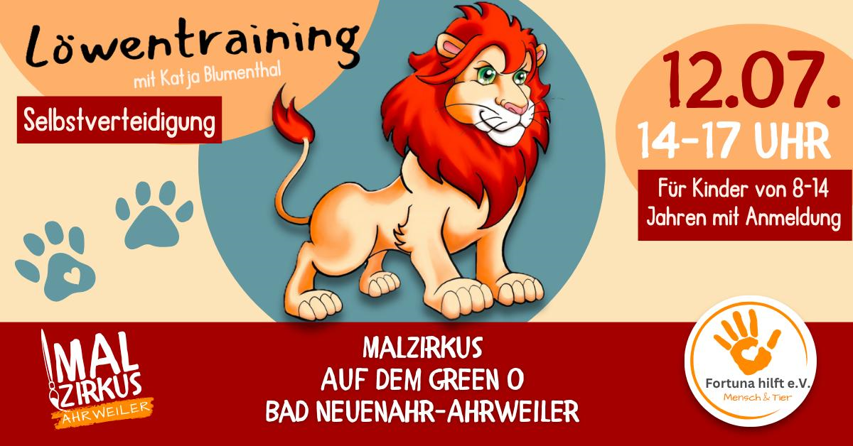 12.07. Löwentraining - Selbstbehauptung/-verteidigung (8-14 Jahre)