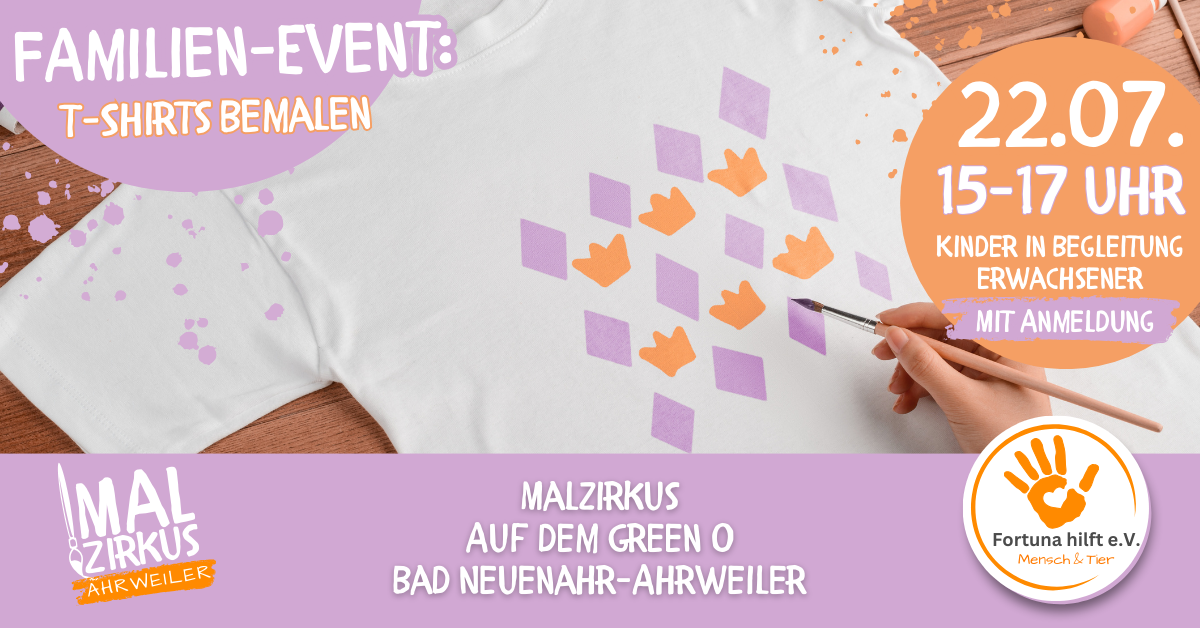 22.07 T-Shirt-Mal-Event für Familien
