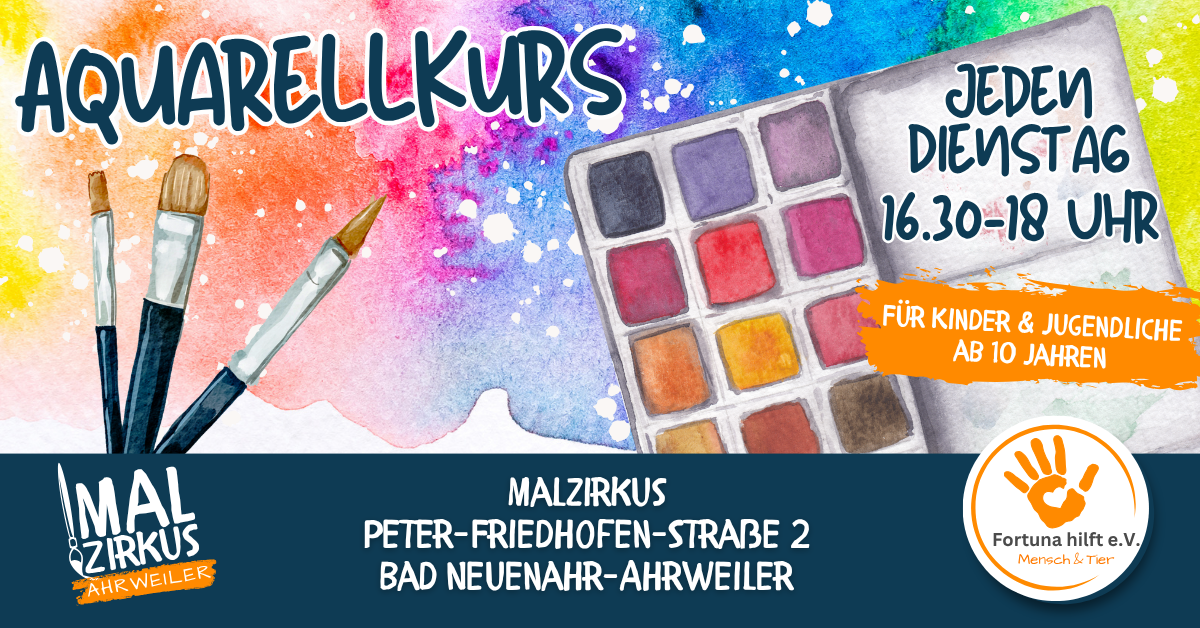 Dienstags: Aquarell malen (ab 10 Jahre)