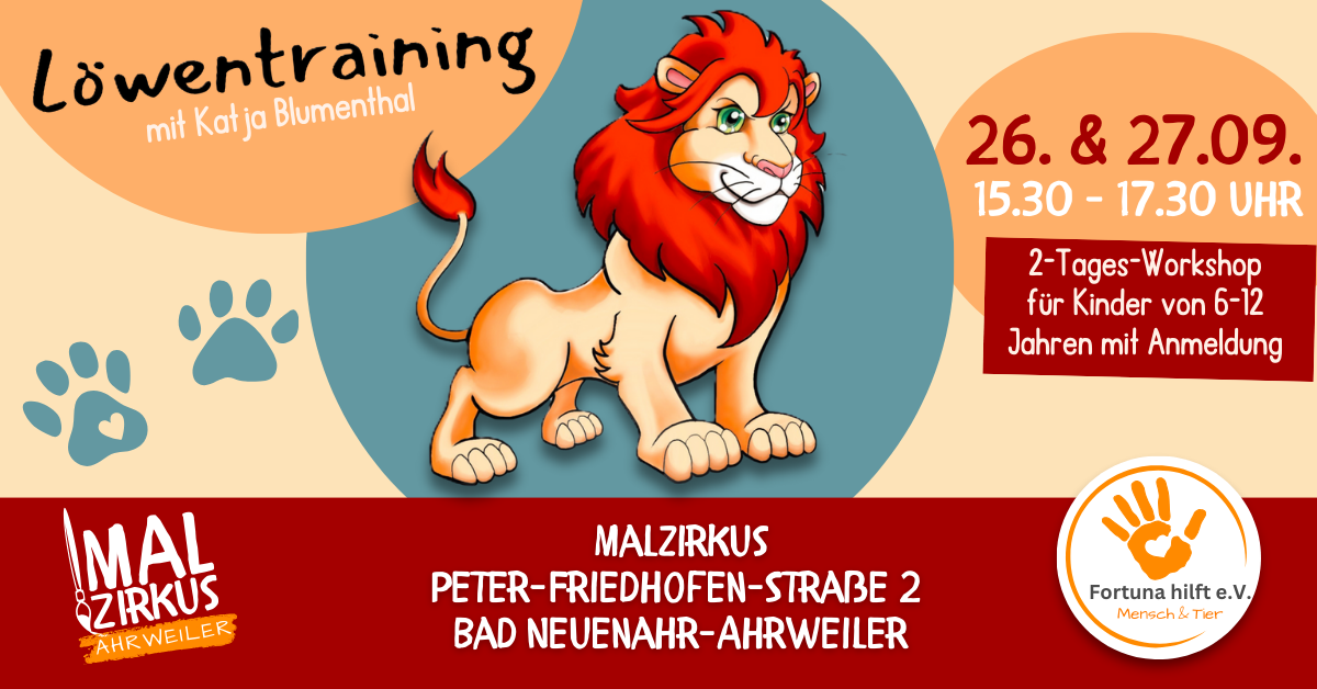 26.+27.09. Basis Löwentraining für Kinder zw. 6-12 Jahre