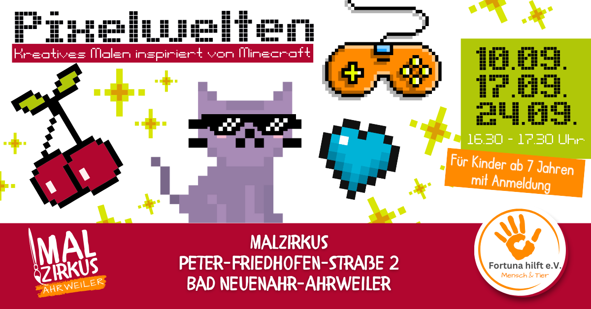 10.+17.+24.9 3-Tage: Pixelwelten á la Minecraft (ab 7 Jahre)