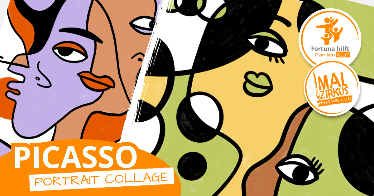 29.01. Picasso Portrait Collage ab 6 Jahre
