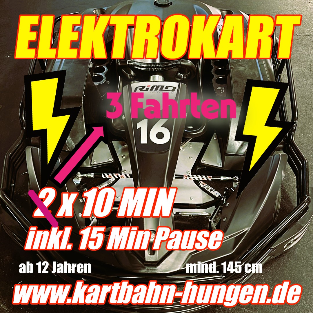 Elektrokart 2 für 3 Spezial Angebot (Dienstags nur 33 Euro p.P.)