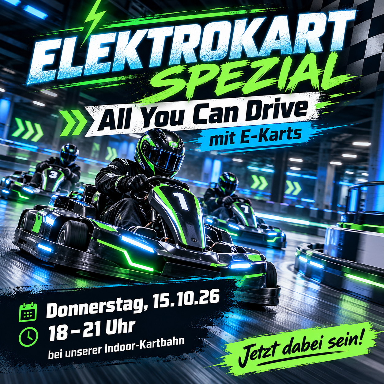Donnerstag 15.10.26 Elektrokart Ferien Spezial Angebot AYCD 59 Euro begrenzte Plätze